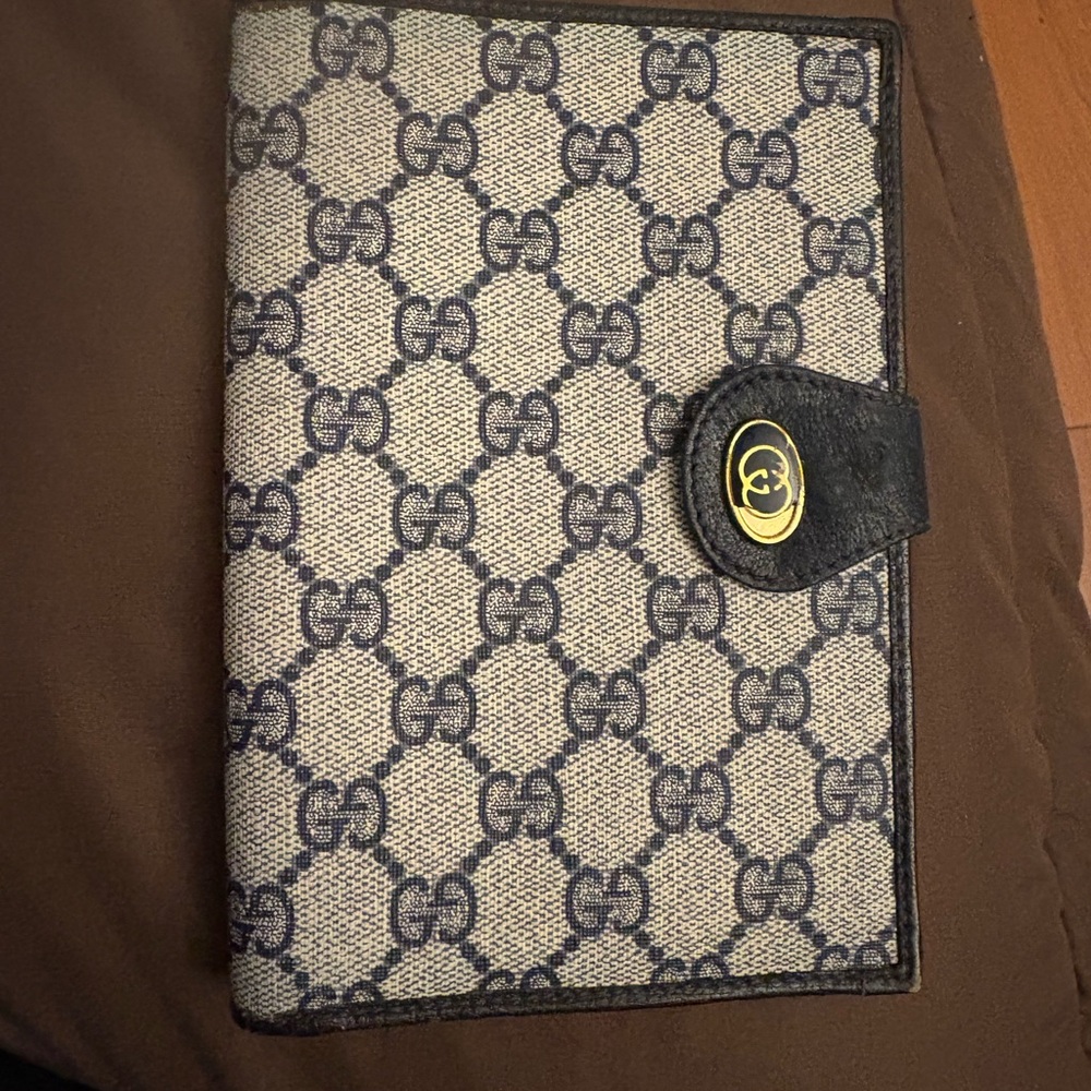 Gucci Black and Cream Men's Wallet